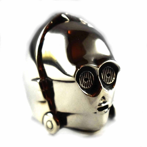 Robot silver ring