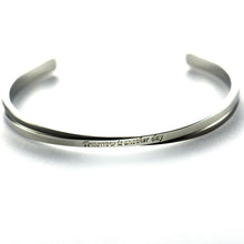 Tomorrow is another day stainless steel couple bangle