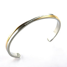 Tomorrow is another day stainless steel couple bangle