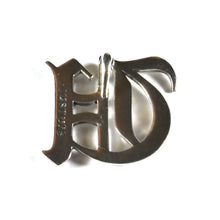 U old english fonts silver pendant