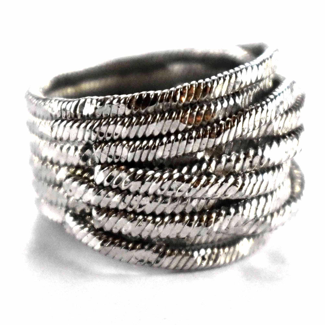 Wire shape with platium plating silver ring
