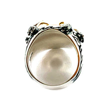 Cat eye silver ring